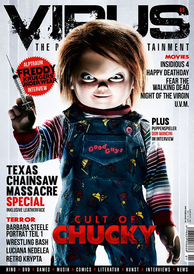 VIRUS magazine side cover Issue 80  December 2017/January 2018 