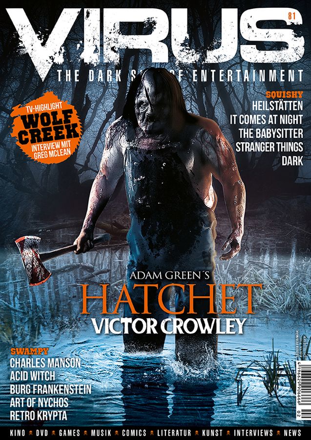 VIRUS magazine side cover Issue 81  February/March 2018