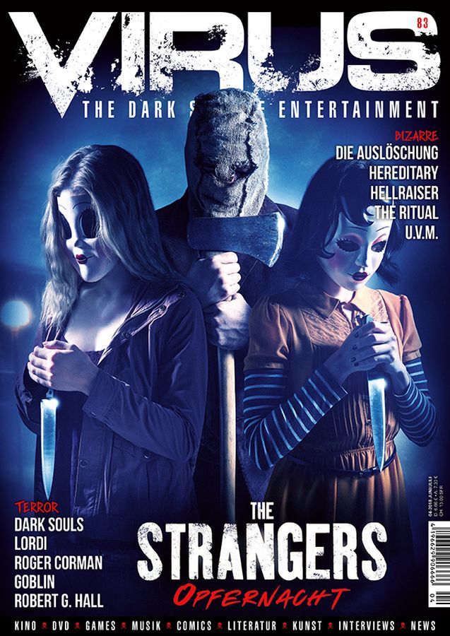 VIRUS magazine side cover Issue 83  June/July 2018