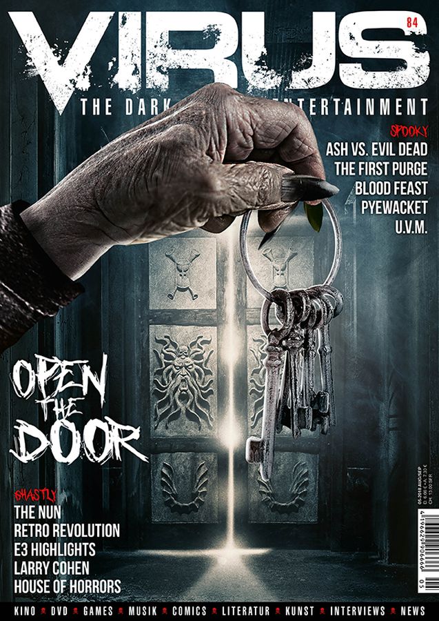 VIRUS magazine side cover Issue 84  August/September 2018