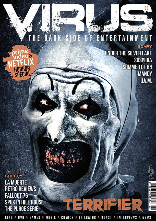 VIRUS magazine side cover Issue 86  December 2018/ January 2019 