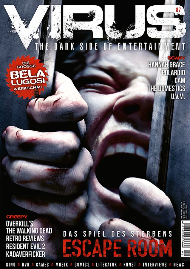 VIRUS magazine side cover Issue 87  February/March 2019