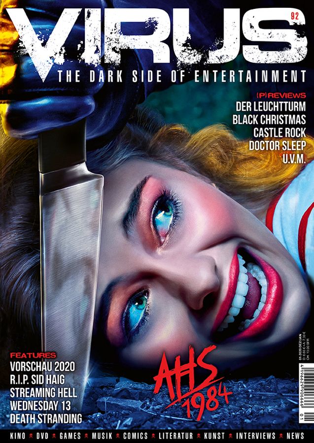 VIRUS magazine side cover Issue 92  December 2019