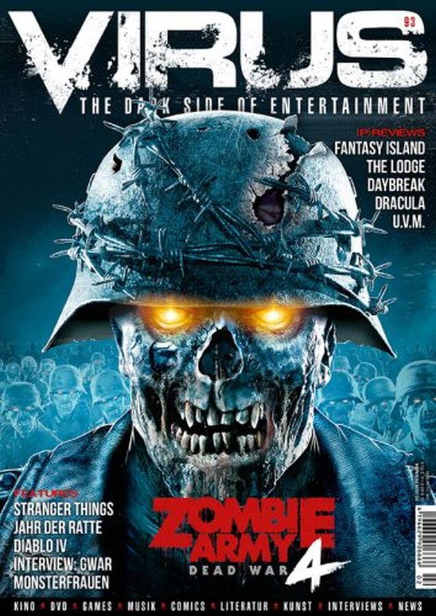 VIRUS magazine side cover Issue 93  January 2020