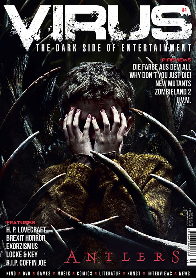 VIRUS magazine side cover Issue 94  April/May 2020