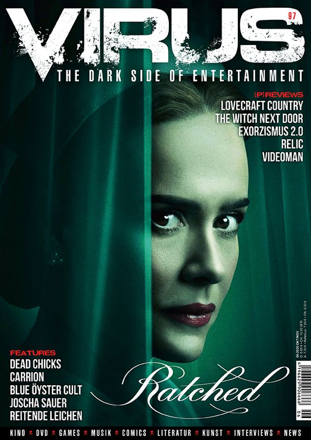 VIRUS magazine side cover Issue 97  October/November 2020