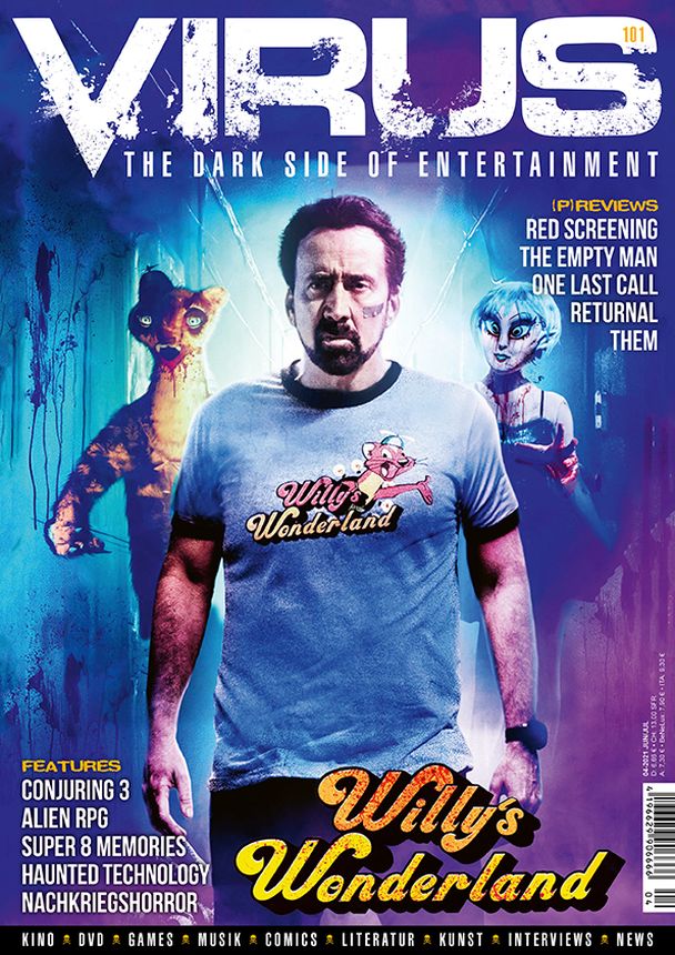 VIRUS magazine side cover Issue 101  June/July 2021