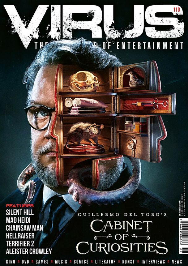 VIRUS magazine side cover Issue 110  December 2022/ January 2023 