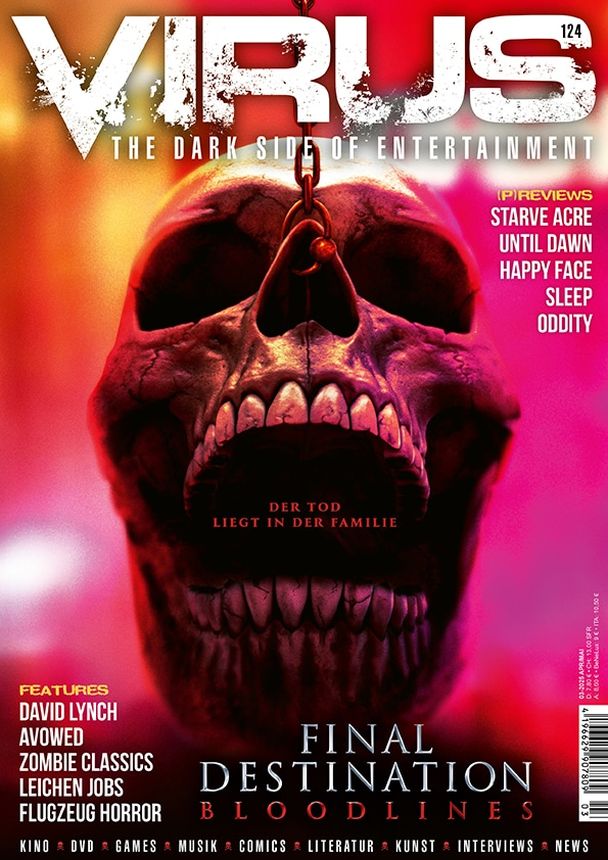 VIRUS magazine side cover Issue 124  April/May 2025