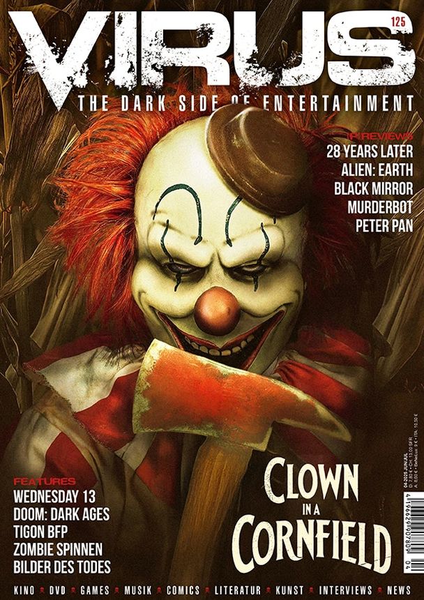 VIRUS magazine side cover Issue 125  June/July 2025