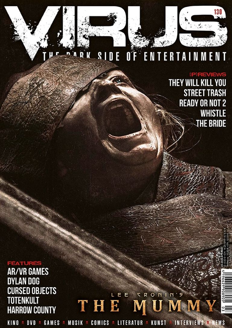 VIRUS magazine side cover Issue 130  April/May 2026