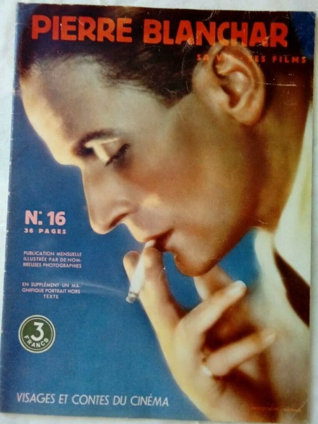 VISAGES ET CONTES DU CINEMA magazine side cover Issue 16 September 1937