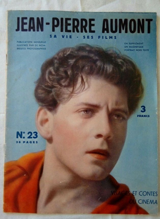 VISAGES ET CONTES DU CINEMA magazine side cover Issue 23 May 1938