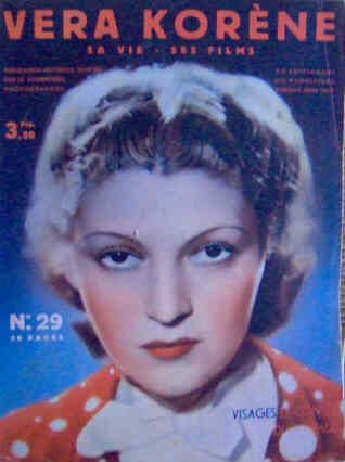 VISAGES ET CONTES DU CINEMA magazine side cover Issue 29 November 1938