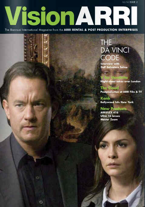 VISION ARRI magazine side cover Issue 2  2006