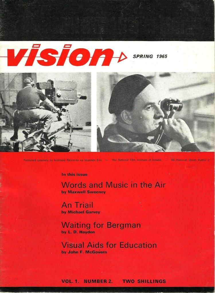 VISION (Irl) magazine side cover  Vol 1 # 2 Spring 1965