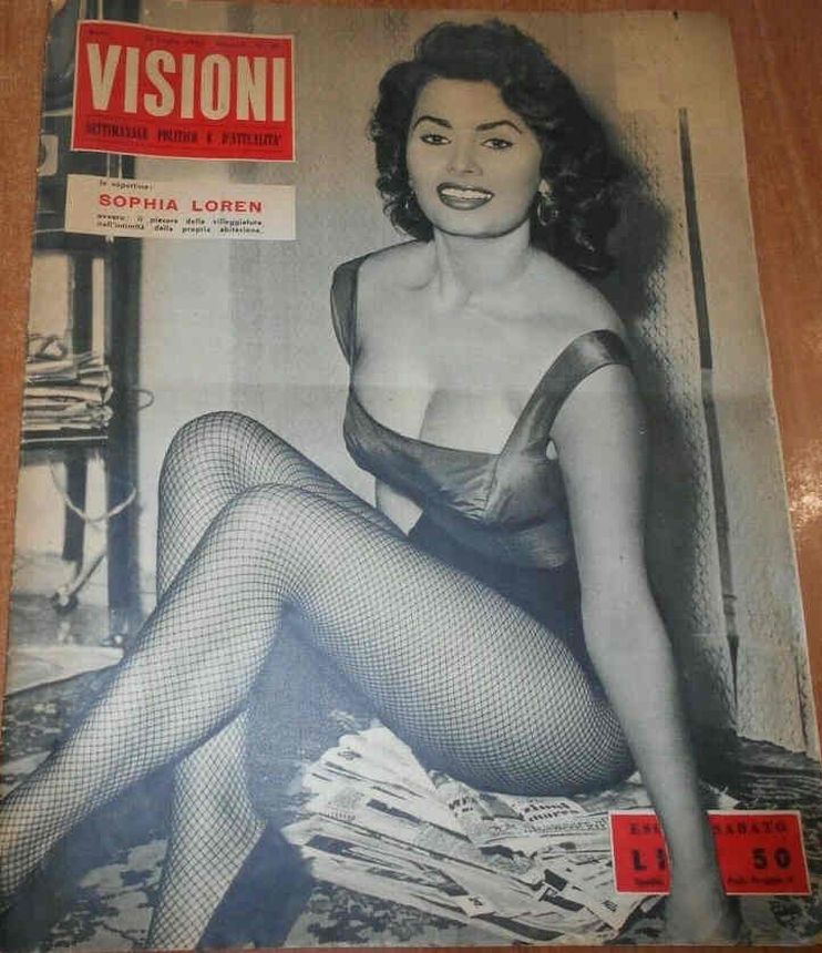 VISIONI magazine side cover Issue 28 25 July 1955