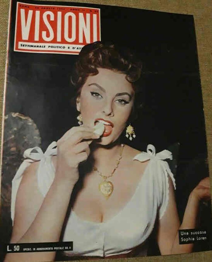 VISIONI magazine side cover Issue 32 20 August 1955