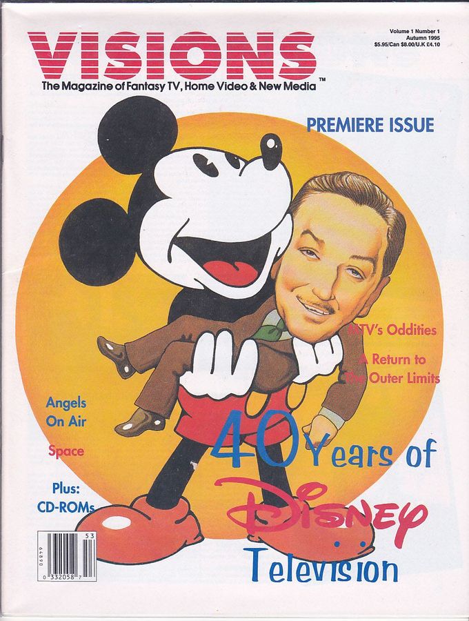 VISIONS (USA) magazine side cover Issue 1 Autumn 1995