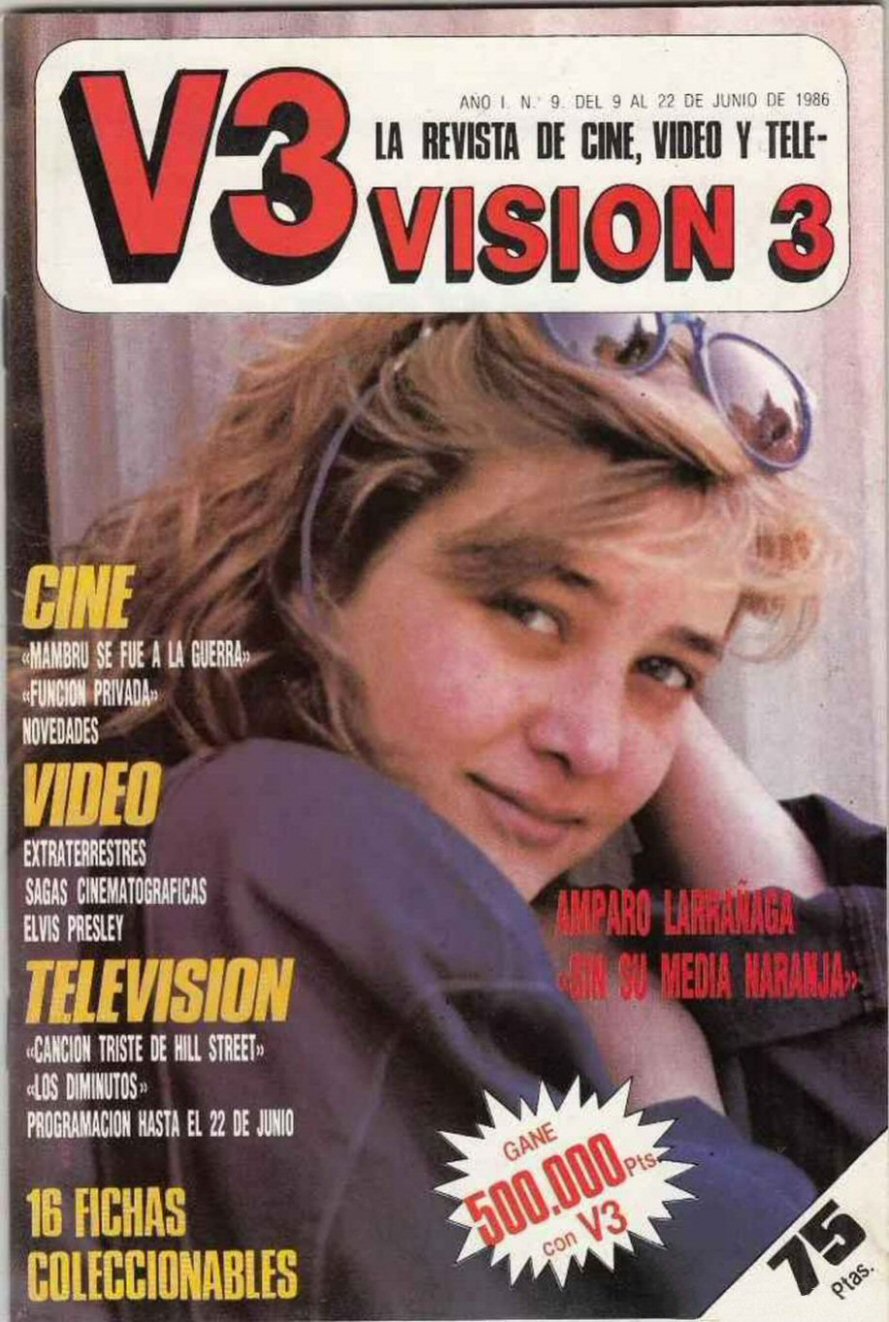 VISION 3 magazine side cover Issue 9 9 June 1986