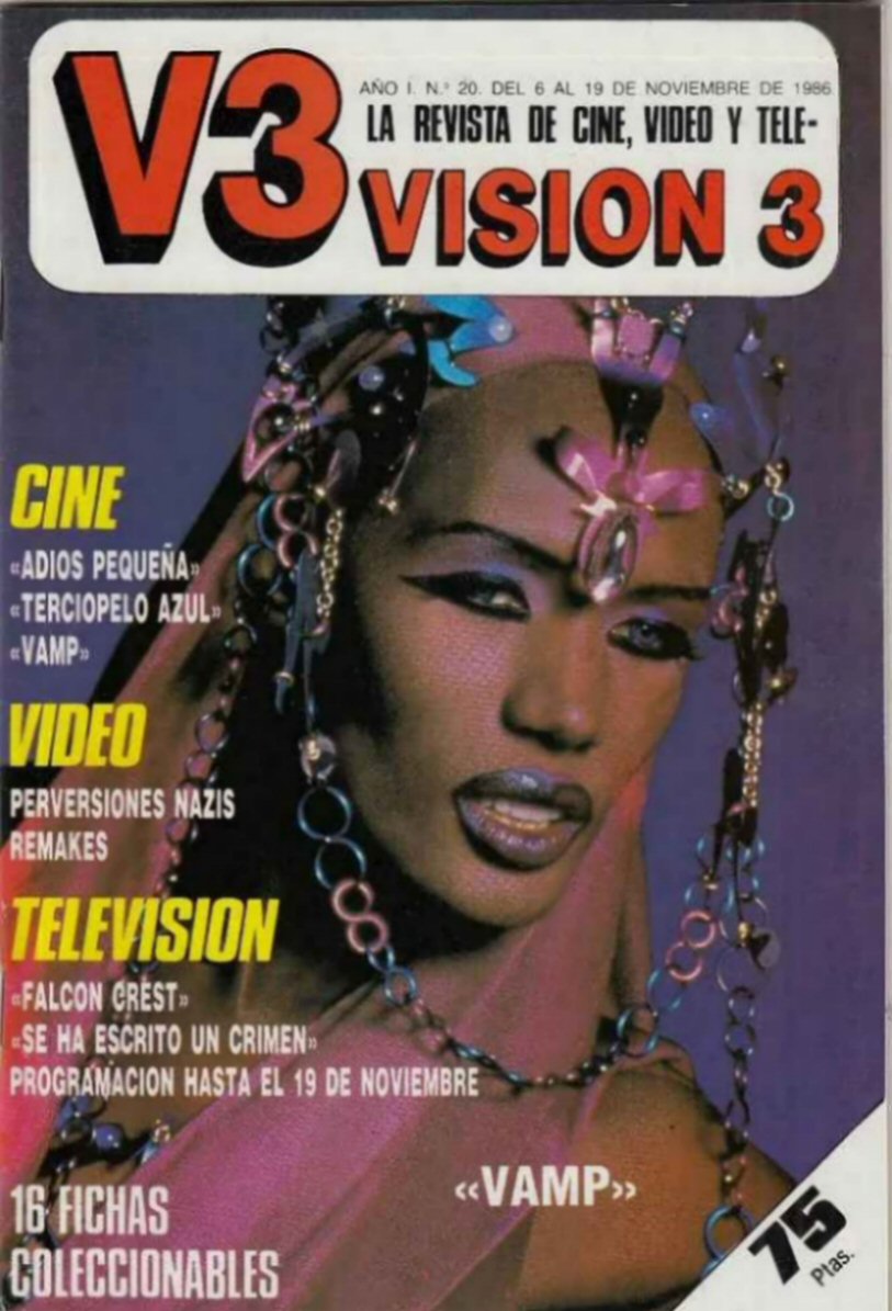 VISION 3 magazine side cover Issue 20 6 November 1986