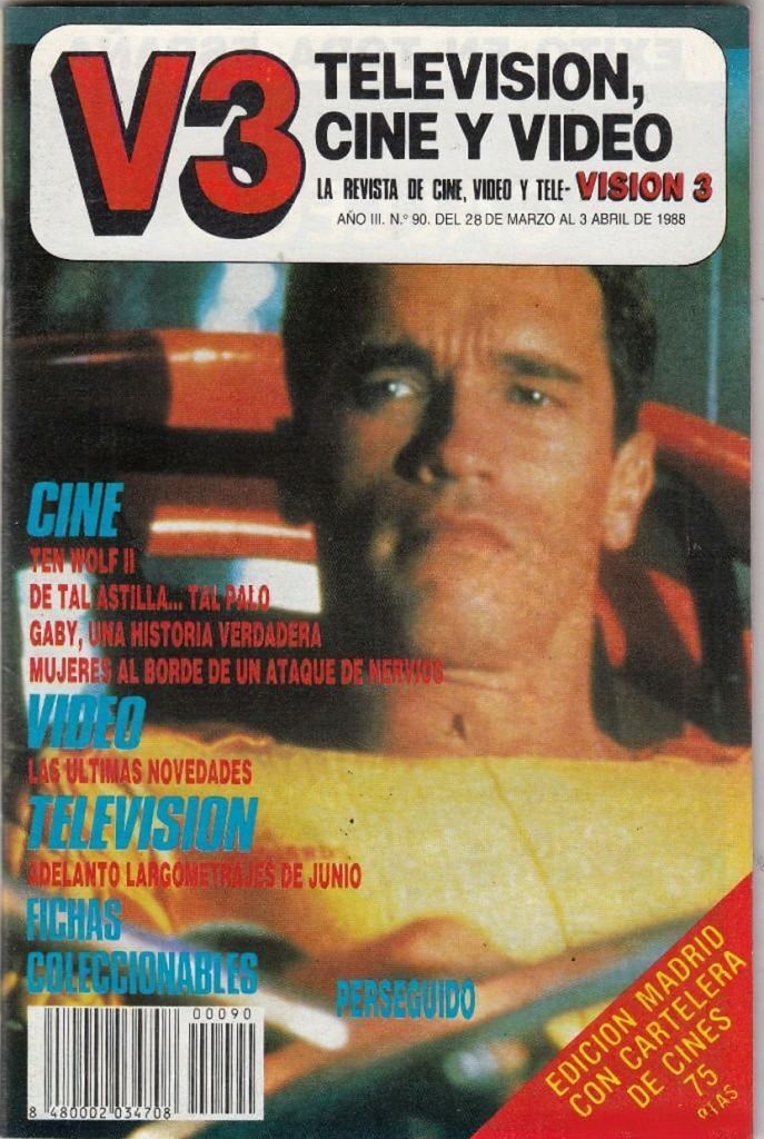 VISION 3 magazine side cover Issue 90 28 March 1988