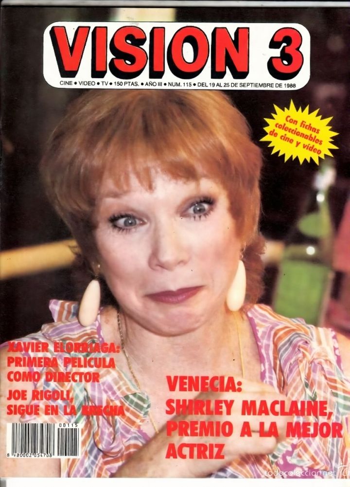 VISION 3 magazine side cover Issue 115 19 September 1988
