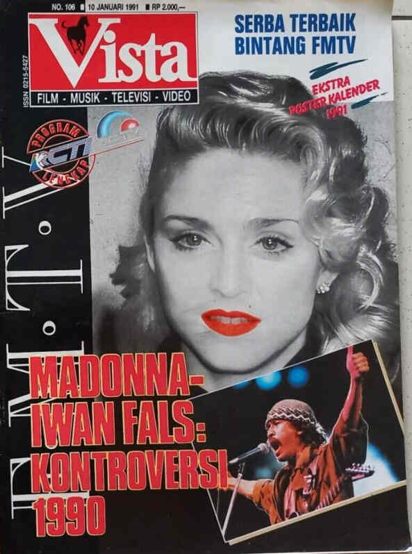 VISTA magazine side cover Issue 106 10 January 1991