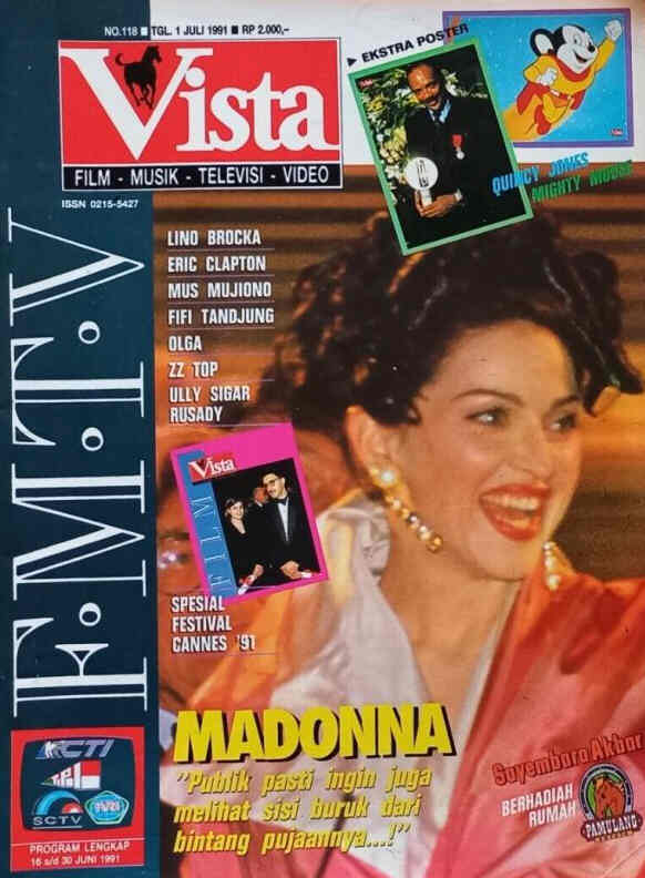 VISTA magazine side cover Issue 118 1 July 1991