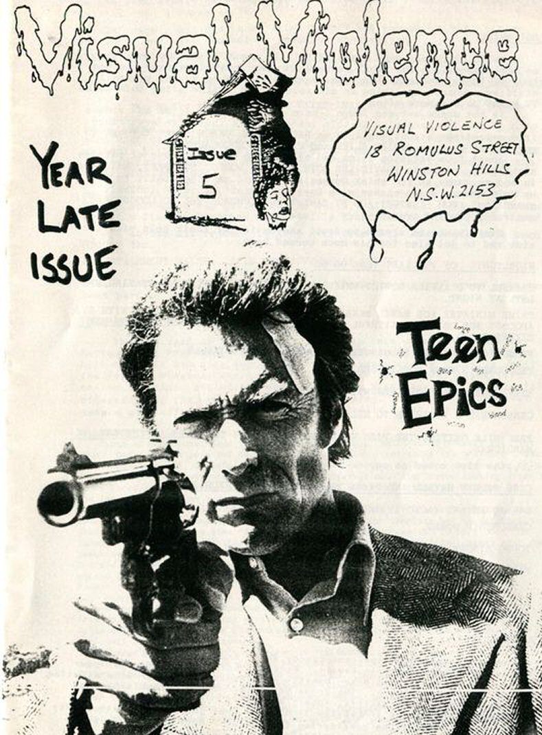 VISUAL VIOLENCE magazine side cover Issue 5   