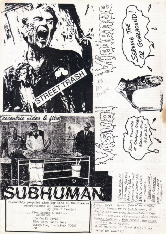 VISUAL VIOLENCE magazine side cover   