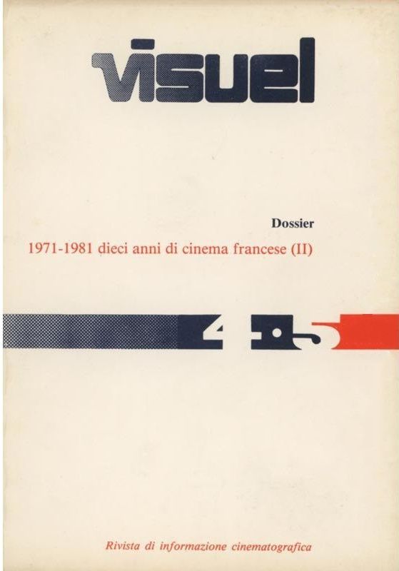 VISUEL magazine side cover Issue 4/5 December 1982