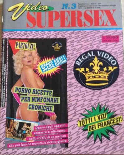 VIDEO SUPERSEX magazine side cover Issue 3   1991