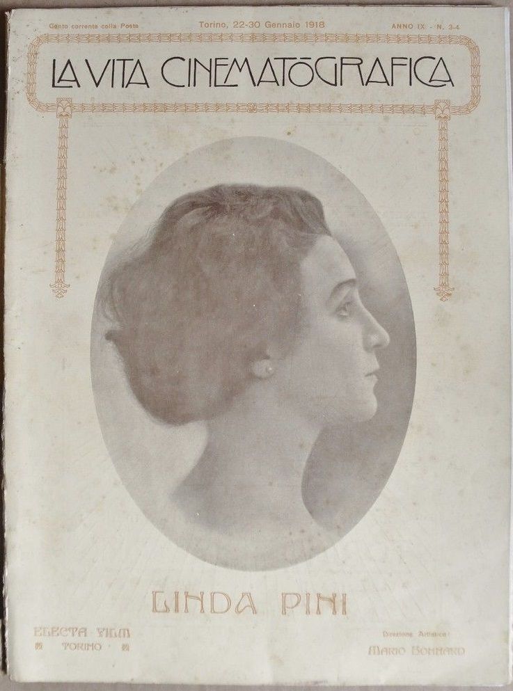 VITA CINEMATOGRAFICA | LA magazine side cover  Vol 9 No  3-4 22 January 1918