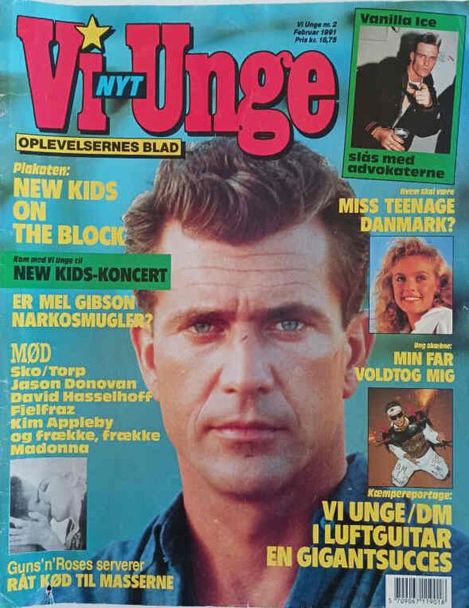 VI UNGE magazine side cover  February 1991