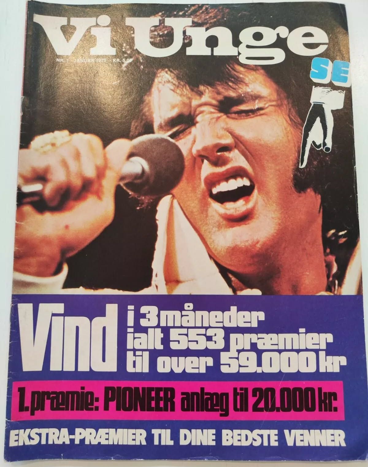 VI UNGE magazine side cover  January 1975