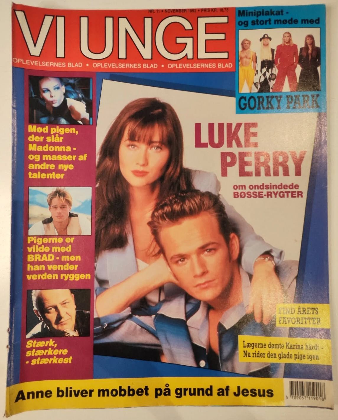 VI UNGE magazine side cover  November 1992