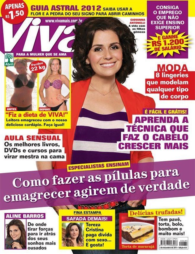 VIVA! BRAZIL magazine side cover 2 December 2011