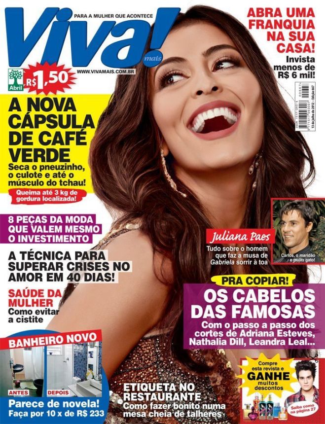 VIVA! BRAZIL magazine side cover 13 July 2012