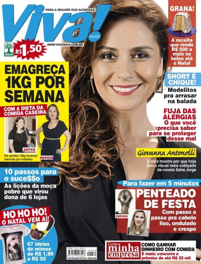 VIVA! BRAZIL magazine side cover 14 December 2012