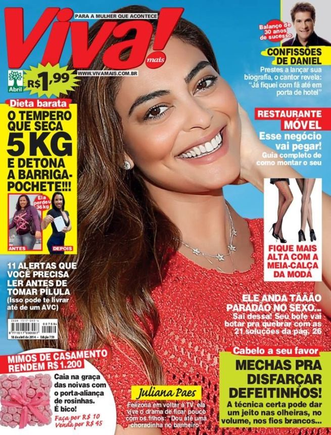VIVA! BRAZIL magazine side cover 18 April 2014
