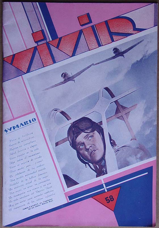 VIVIR magazine side cover July 1942