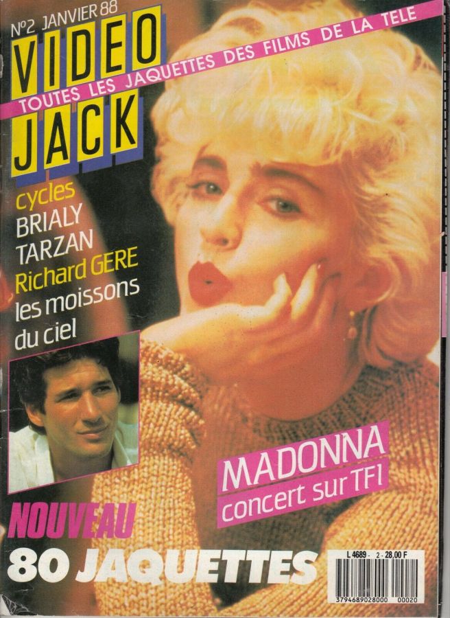 VIDEO JACK magazine side cover Issue 2  January 1988