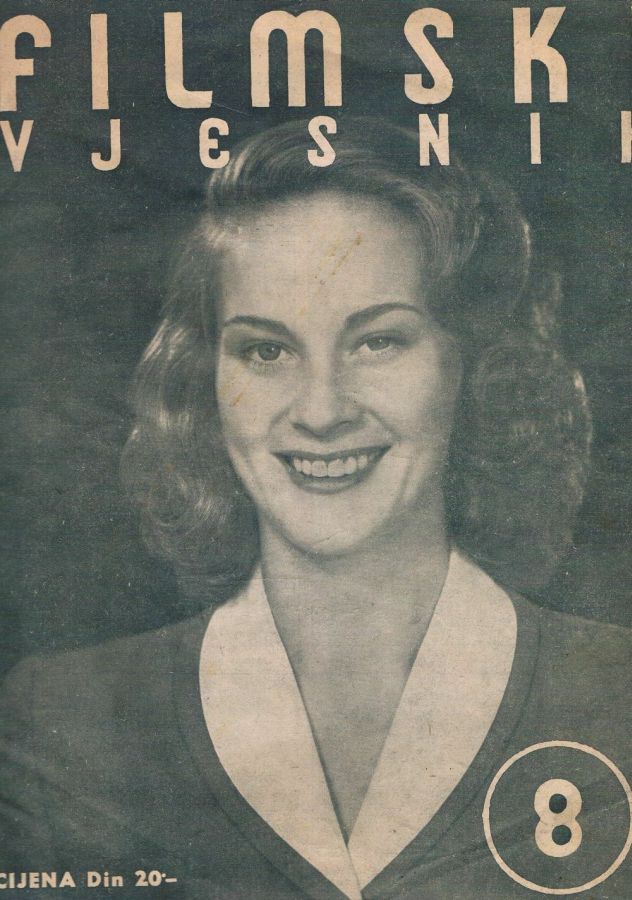 FILMSKI VJESNIK magazine side cover Issue 8  1952