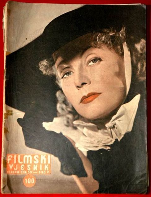 FILMSKI VJESNIK magazine side cover Issue 100  1956