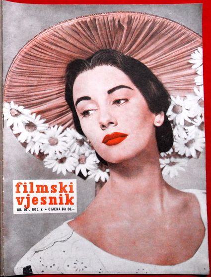 FILMSKI VJESNIK magazine side cover Issue 101  1956