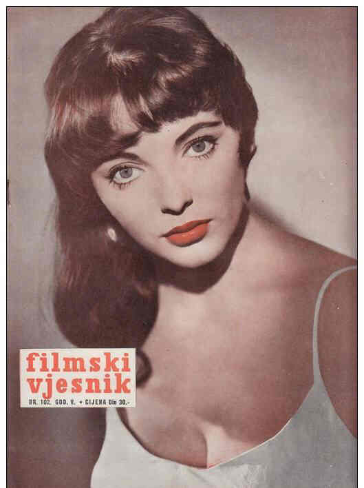 FILMSKI VJESNIK magazine side cover Issue 102  1956