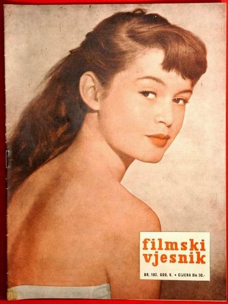 FILMSKI VJESNIK magazine side cover Issue 103  1956