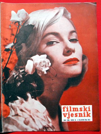 FILMSKI VJESNIK magazine side cover Issue 106  1956