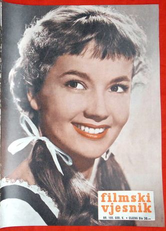 FILMSKI VJESNIK magazine side cover Issue 108  1956